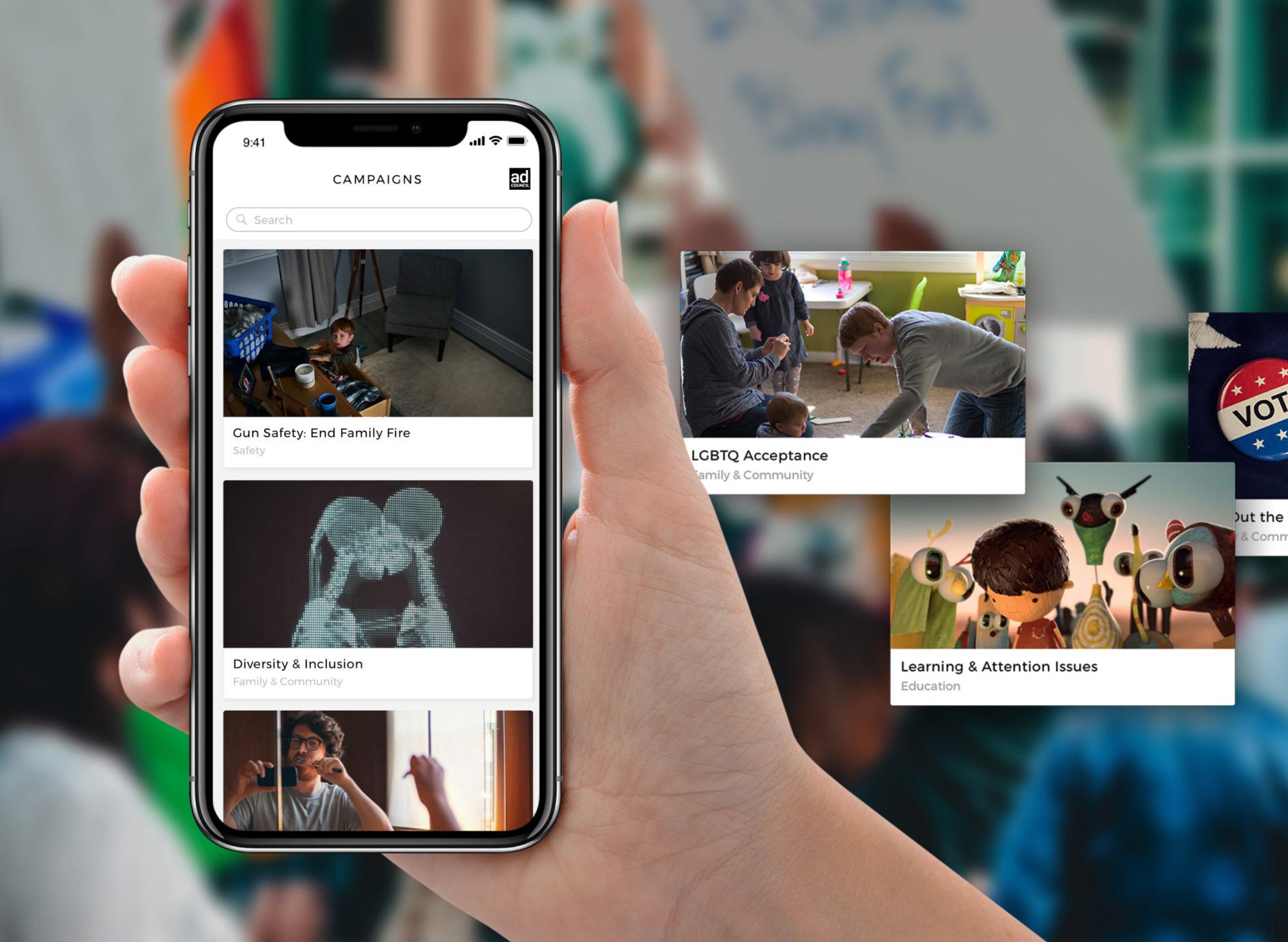 An emerging-tech giving platform built for the Ad Council