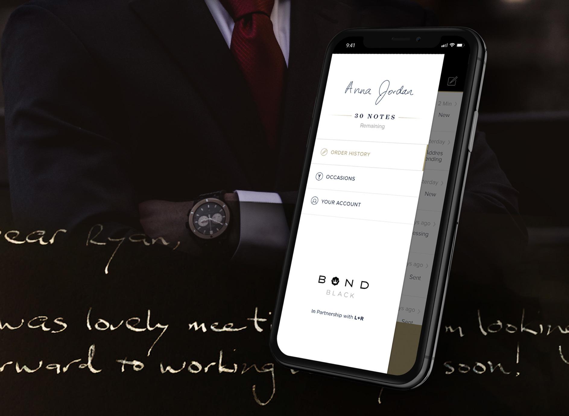 A luxury app that robotically writes handwritten notes in your own hand